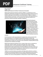 Tonex.com-Mobile App Development Certificate Training