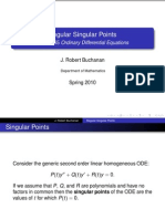 Regular Singular Points: MATH 365 Ordinary Differential Equations