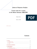 Foundations of Sequence Analysis