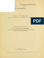 Eugen Bleuler - Affectivity, Suggestibility, Paranoia PDF