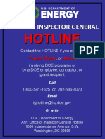 Department of Energy Hotline Brochure