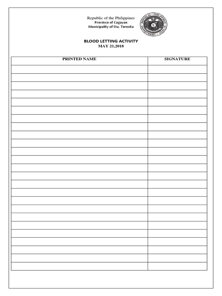 Attendance Sheet Doh | PDF