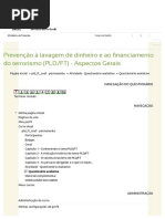 Questionário Avaliativo GABARITO (Sem Cabeçalho) - ESAF - Prevenção à Lavagem de Dinheiro e Ao Financiamento Do Terrorismo (PLDFT)