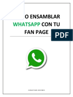Como Ensamblar Whatsapp en Facebook