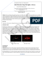 Night Time Vehicle Detection Using Tail Lights: A Survey: Abstract