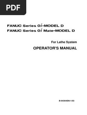 FANUC Series Lathe Oi | PDF | High Voltage | Numerical Control