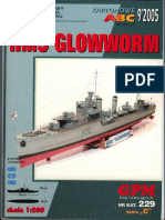 PaperCraft Barco - Destroyer HMS Glowworm H-92