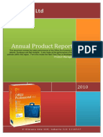 Annual Product Report