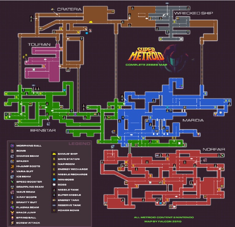 Super Metroid (Mapa) | PDF