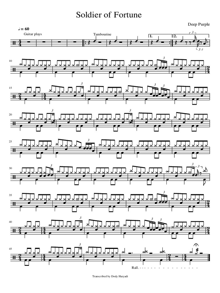 Soldier of Fortune - Deep Purple Tabs | PDF | Leisure