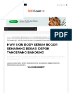 HWV Skin Body Serum BPOM Wa 085315256807 Padang Lampung Makassar Palembang Padang