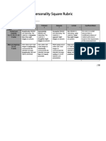 personality square rubric