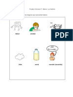 Prueba Cs. Naturales 4°la Materia