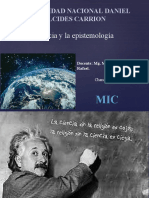 La Ciencia y La Epistemología: Universidad Nacional Daniel Alcides Carrion