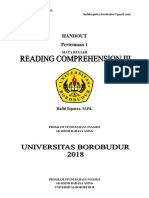Modul Reading Comprehension III (Pertemuan 1) PDF