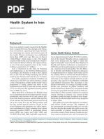 Health System in Iran: International Medical Community