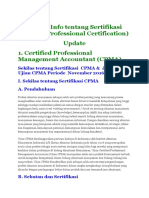 Sekilas Info Tentang Sertifikasi Profesi Professional Certification Update