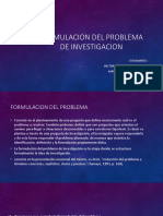 Formulacion Del Problema de Investigacion 1