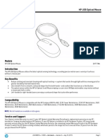 Quickspecs: HP Usb Optical Mouse