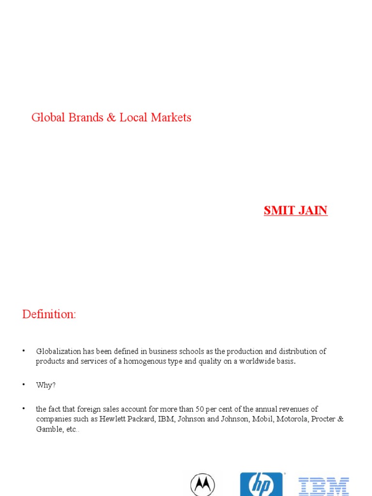 Global Brands Adapting to Local Markets | PDF | Focus Group | Survey ...