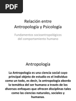 Relacion Entre Antopologia y Psicologia PDF