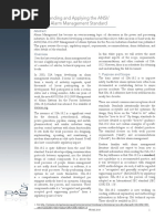 Understanding and Applying The ANSI/ ISA 18.2 Alarm Management Standard