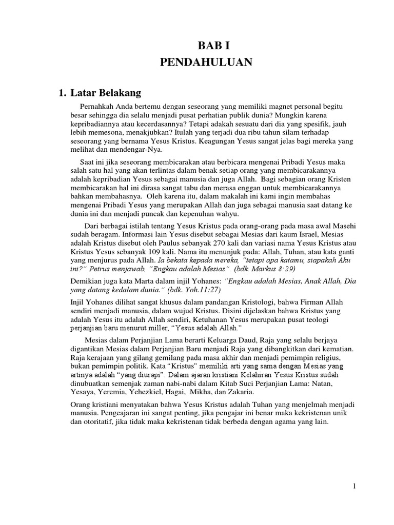 Makalah Agama Katolik Tentang Yesus Sebagai Wahyu