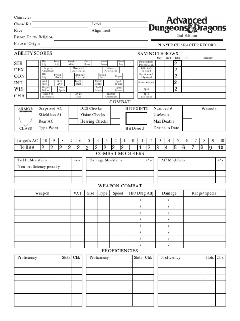 Saving Throws Ability Scores STR DEX CON INT WIS CHA Combat PDF