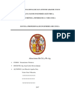 Universidad Nacional de San Antonio Abad de Cusco: Aleaciones Bi-Cd y Pb-Ag