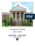 Academic Catalog - Emory & Henry College