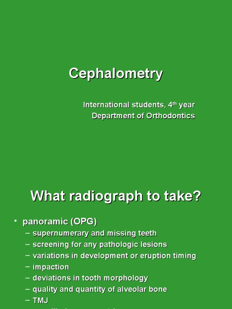 Cephalometry | PDF | Mouth | Human Anatomy