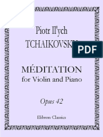 Tchaikovsky Meditation Violin and Piano