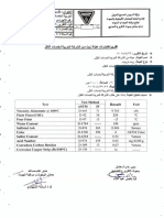 Fuel oil test results summary