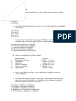 Classificação Periódica, Propriedades e Ligação Química