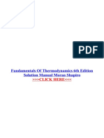 Fundamentals of Thermodynamics 6th Edition Solution Manual Moran Shapiro