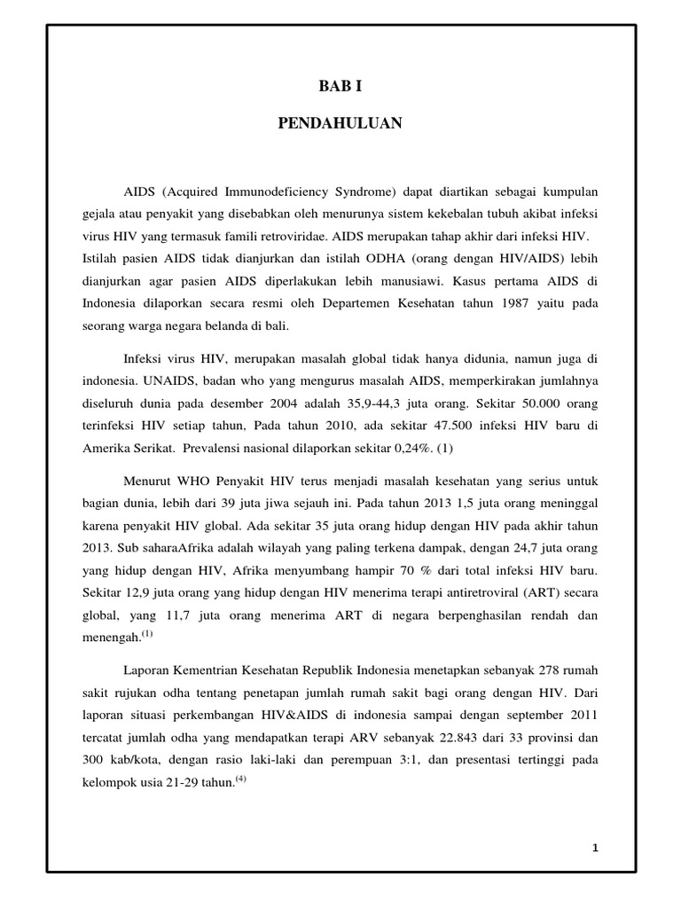 Contoh Makalah Hiv Aids Di Indonesia Barisan Contoh