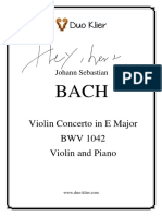 Bach Concerto in E Major