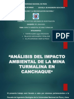 Análisis Del Impacto Ambiental de La Mina Turmalina en Canchaque