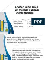 Parameter Yang Diuji Dalam Metode Validasi Suatu Analisis