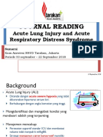 Journal Reading: Acute Lung Injury and Acute Respiratory Distress Syndrome