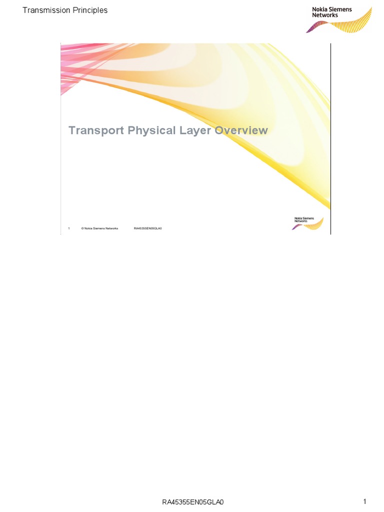 TRM Principles NSN PDF Data Transmission Computer Networking