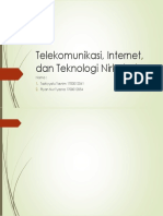 Telekomunikasi, Internet, Dan Teknologi Nirkabel