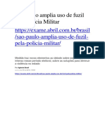 São Paulo Amplia Uso de Fuzil Pela Polícia Militar