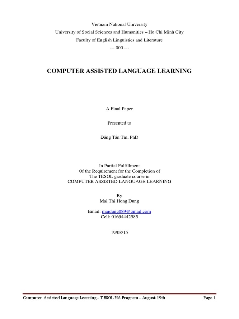 Google Docs in TESOL Writing | PDF | Collaboration | English As A ...