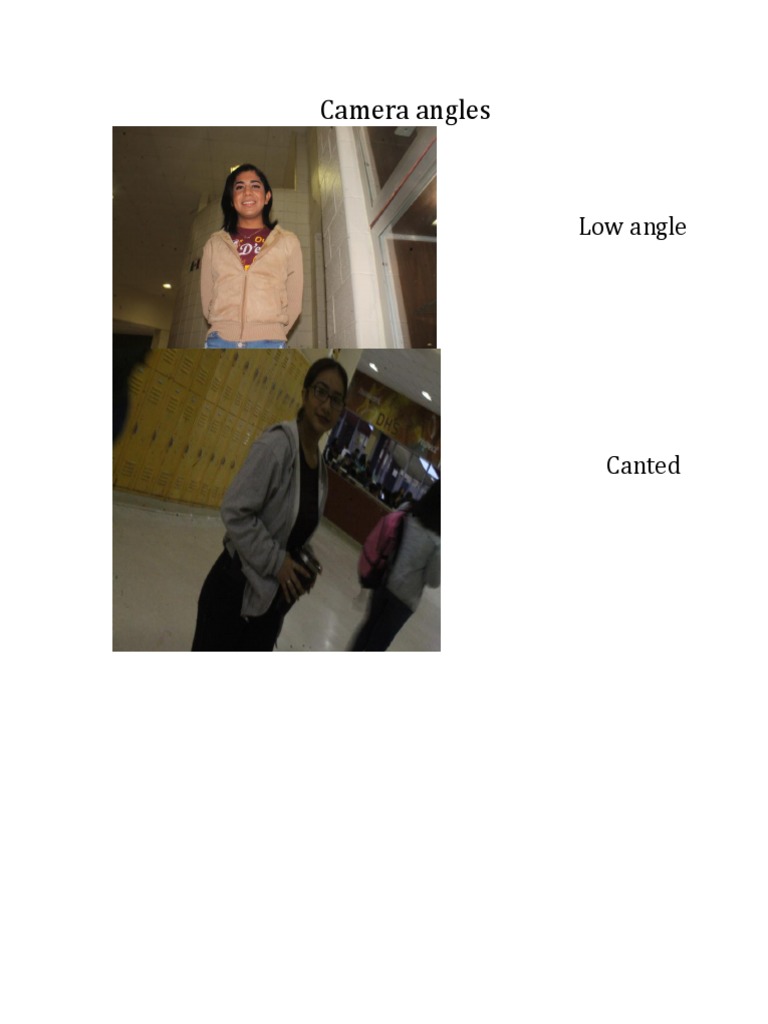Understanding Camera Angles: Low & Canted | PDF