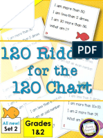 120 Riddles For 120 Chart Grades 1 and 2 SET 2 Sample