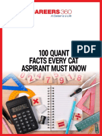 100 QUANT Facts Every Cat Aspirant Must Know