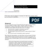 Textiles Calculations: Integrated Design: MATS10250