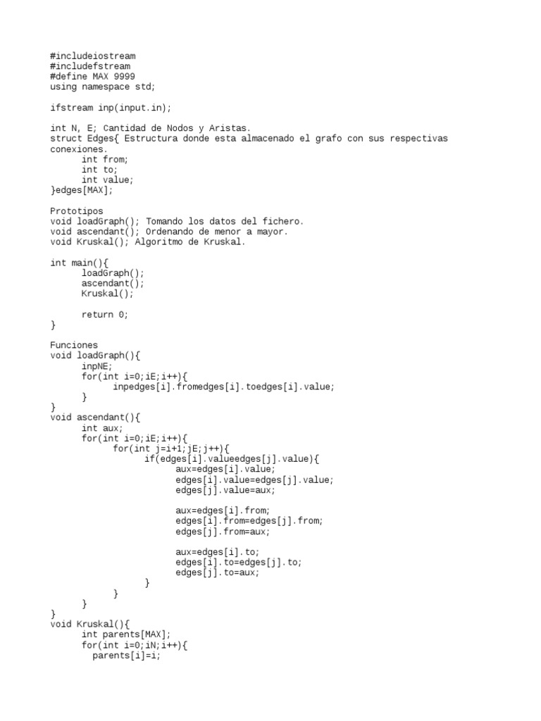 Kruskal en DelfProgramming | PDF