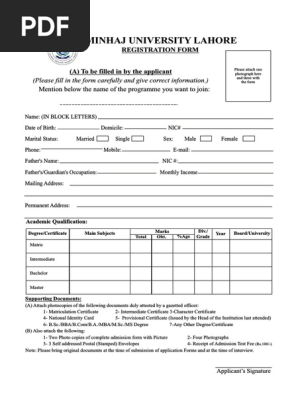 Registration Form